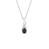 Load image into Gallery viewer, twisted-pear-shape-diamond-and-black-onyx-pendant-necklace-in-FDPD11269GBLACK-NL-WG