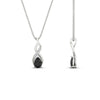 Load image into Gallery viewer, twisted-pear-shape-diamond-and-black-onyx-pendant-necklace-in-FDPD11269GBLACK-NL-WG