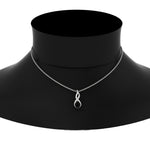 Load image into Gallery viewer, twisted-pear-shape-diamond-and-black-onyx-pendant-necklace-in-FDPD11269GBLACK-NL-WG
