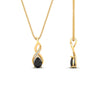 Load image into Gallery viewer, twisted-pear-shape-diamond-and-black-onyx-pendant-necklace-in-FDPD11269GBLACK-NL-YG