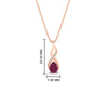 Load image into Gallery viewer, twisted-pear-shape-diamond-and-pink-sapphire-pendant-necklace-in-FDPD11269GSADRPI-NL-RG