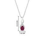 Load image into Gallery viewer, twisted-pear-shape-diamond-and-pink-sapphire-pendant-necklace-in-FDPD11269GSADRPI-NL-WG
