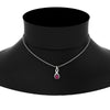 Load image into Gallery viewer, twisted-pear-shape-diamond-and-pink-sapphire-pendant-necklace-in-FDPD11269GSADRPI-NL-WG