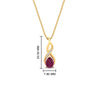 Load image into Gallery viewer, twisted-pear-shape-diamond-and-pink-sapphire-pendant-necklace-in-FDPD11269GSADRPI-NL-YG
