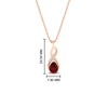 Load image into Gallery viewer, twisted-pear-shape-diamond-and-ruby-pendant-necklace-in-FDPD11269GRUDR-NL-RG