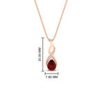 Load image into Gallery viewer, twisted-pear-shape-diamond-and-ruby-pendant-necklace-in-FDPD11269GRUDR-NL-RG
