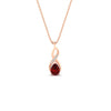 Load image into Gallery viewer, twisted-pear-shape-diamond-and-ruby-pendant-necklace-in-FDPD11269GRUDR-NL-RG
