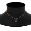 Load image into Gallery viewer, twisted-pear-shape-diamond-and-ruby-pendant-necklace-in-FDPD11269GRUDR-NL-RG