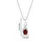 Load image into Gallery viewer, twisted-pear-shape-diamond-and-ruby-pendant-necklace-in-FDPD11269GRUDR-NL-WG