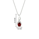 Load image into Gallery viewer, twisted-pear-shape-diamond-and-ruby-pendant-necklace-in-FDPD11269GRUDR-NL-WG
