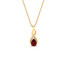 Load image into Gallery viewer, twisted-pear-shape-diamond-and-ruby-pendant-necklace-in-FDPD11269GRUDR-NL-YG