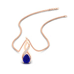 Load image into Gallery viewer, twisted-pear-shape-diamond-and-sapphire-pendant-necklace-in-FDPD11269GSABL-NL-RG
