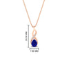 Load image into Gallery viewer, twisted-pear-shape-diamond-and-sapphire-pendant-necklace-in-FDPD11269GSABL-NL-RG