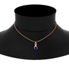 Load image into Gallery viewer, twisted-pear-shape-diamond-and-sapphire-pendant-necklace-in-FDPD11269GSABL-NL-RG