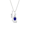 Load image into Gallery viewer, twisted-pear-shape-diamond-and-sapphire-pendant-necklace-in-FDPD11269GSABL-NL-WG