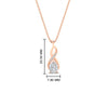 Load image into Gallery viewer, twisted-pear-shape-diamond-pendant-necklace-in-FDPD11269-NL-RG
