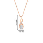 Load image into Gallery viewer, twisted-pear-shape-diamond-pendant-necklace-in-FDPD11269-NL-RG
