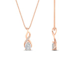 Load image into Gallery viewer, twisted-pear-shape-diamond-pendant-necklace-in-FDPD11269-NL-RG
