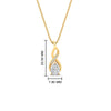 Load image into Gallery viewer, twisted-pear-shape-diamond-pendant-necklace-in-FDPD11269-NL-YG