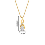 Load image into Gallery viewer, twisted-pear-shape-diamond-pendant-necklace-in-FDPD11269-NL-YG
