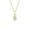 Load image into Gallery viewer, twisted-pear-shape-diamond-pendant-necklace-in-FDPD11269-NL-YG