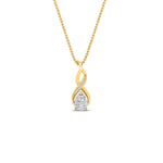 Load image into Gallery viewer, twisted-pear-shape-diamond-pendant-necklace-in-FDPD11269-NL-YG
