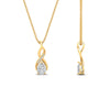 Load image into Gallery viewer, twisted-pear-shape-diamond-pendant-necklace-in-FDPD11269-NL-YG
