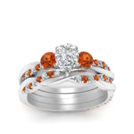 Load image into Gallery viewer, twisted-pear-shaped-diamond-wedding-band-with-orange-sapphire-in-white-gold-FDENS3301PEGSAOR-NL-WG.jpg
