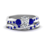 Load image into Gallery viewer, twisted-pear-shaped-diamond-wedding-band-with-sapphire-in-white-gold-FDENS3301PEGSABL-NL-WG.jpg
