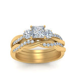 Load image into Gallery viewer, twisted-princess-cut-diamond-wedding-band-in-yellow-gold-FDENS3301PR-NL-YG.jpg
