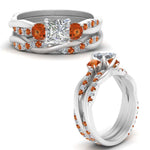 Load image into Gallery viewer, twisted-princess-cut-diamond-wedding-band-with-orange-sapphire-in-white-gold-FDENS3301PRGSAOR-NL-WG.jpg
