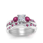 Load image into Gallery viewer, twisted-princess-cut-diamond-wedding-band-with-pink-sapphire-in-white-gold-FDENS3301PRGSADRPI-NL-WG.jpg
