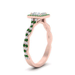 Load image into Gallery viewer, twisted-princess-cut-halo-diamond-engagement-ring-with-emerald-in-rose-gold-FD9126PRRGEMGRANGLE2-NL-RG_d613fd3b-886c-4894-9692-f356e892482c?v=1757924953
