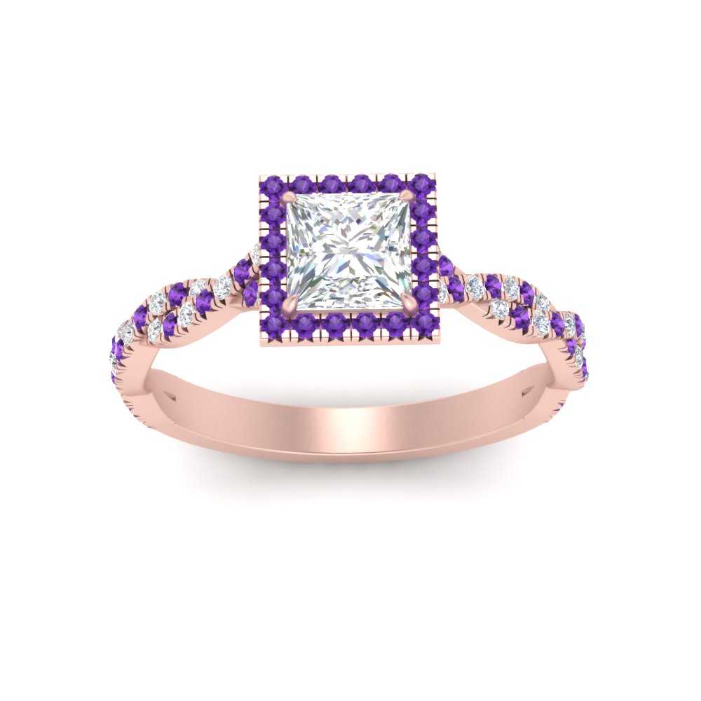 twisted-princess-cut-halo-diamond-engagement-ring-with-purple-topaz-in-rose-gold-FD9126PRRGVITOANGLE5-NL-RG?v=1757924847