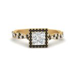 Load image into Gallery viewer, twisted-princess-cut-halo-engagement-ring-with-black-diamond-in-yellow-gold-FD9126PRRGBLACK-NL-YG_efe050d0-764f-4477-8425-ee48fa78062d?v=1757924953
