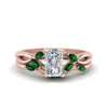Load image into Gallery viewer, twisted-radiant-cut-womens-emerald-bridal-ring-sets-in-rose-gold-FD8300RAB2GEMGR-NL-RG