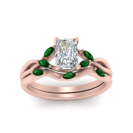 twisted-radiant-cut-womens-emerald-bridal-ring-sets-in-rose-gold-FD8300RAB2GEMGR-NL-RG