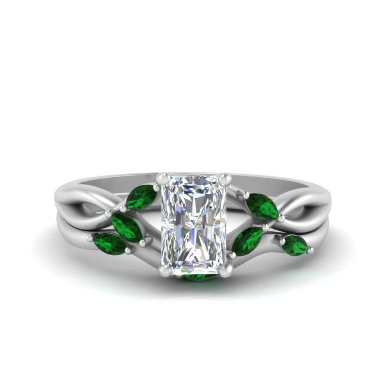 twisted-radiant-cut-womens-emerald-bridal-ring-sets-in-white-gold-FD8300RAB2GEMGR-NL-WG