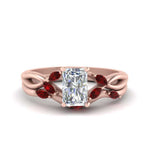 Load image into Gallery viewer, twisted-radiant-cut-womens-ruby-bridal-ring-sets-in-rose-gold-FD8300RAB2GRUDR-NL-RG
