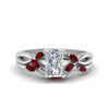 Load image into Gallery viewer, twisted-radiant-cut-womens-ruby-bridal-ring-sets-in-white-gold-FD8300RAB2GRUDR-NL-WG