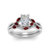 Load image into Gallery viewer, twisted-radiant-cut-womens-ruby-bridal-ring-sets-in-white-gold-FD8300RAB2GRUDR-NL-WG