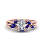 Load image into Gallery viewer, twisted-radiant-cut-womens-sapphire-bridal-ring-sets-in-rose-gold-FD8300RAB2GSABL-NL-RG
