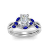 Load image into Gallery viewer, twisted-radiant-cut-womens-sapphire-bridal-ring-sets-in-white-gold-FD8300RAB2GSABL-NL-WG