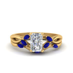 Load image into Gallery viewer, twisted-radiant-cut-womens-sapphire-bridal-ring-sets-in-yellow-gold-FD8300RAB2GSABL-NL-YG
