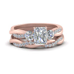 Load image into Gallery viewer, twisted-radiant-diamond-wedding-band-in-rose-gold-FDENS3301RA-NL-RG.jpg
