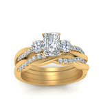 Load image into Gallery viewer, twisted-radiant-diamond-wedding-band-in-yellow-gold-FDENS3301RA-NL-YG.jpg
