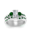 Load image into Gallery viewer, twisted-radiant-diamond-wedding-band-with-emerald-in-white-gold-FDENS3301RAGEMGR-NL-WG.jpg