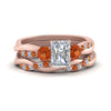 Load image into Gallery viewer, twisted-radiant-diamond-wedding-band-with-orange-sapphire-in-rose-gold-FDENS3301RAGSAOR-NL-RG.jpg