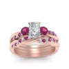 Load image into Gallery viewer, twisted-radiant-diamond-wedding-band-with-pink-sapphire-in-rose-gold-FDENS3301RAGSADRPI-NL-RG.jpg