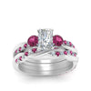 Load image into Gallery viewer, twisted-radiant-diamond-wedding-band-with-pink-sapphire-in-white-gold-FDENS3301RAGSADRPI-NL-WG.jpg